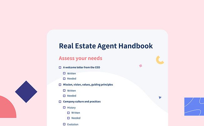 How to Create a Real Estate Agent Handbook: A Guide and Template