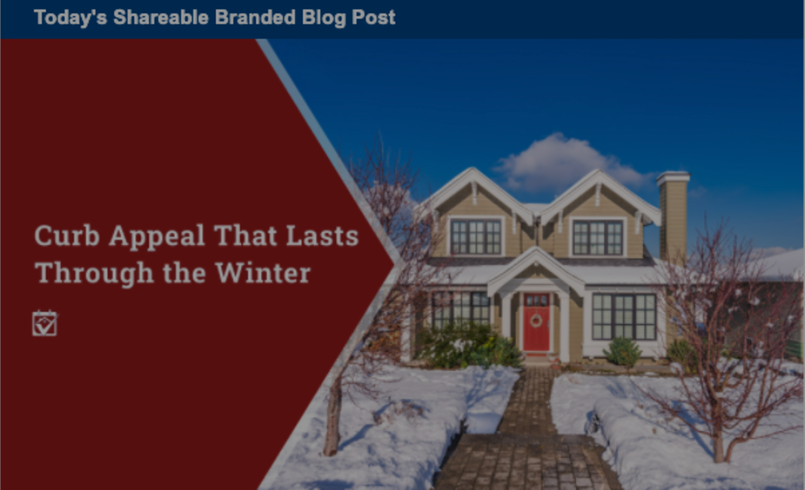 Curb Appeal That Lasts Through the Winter
