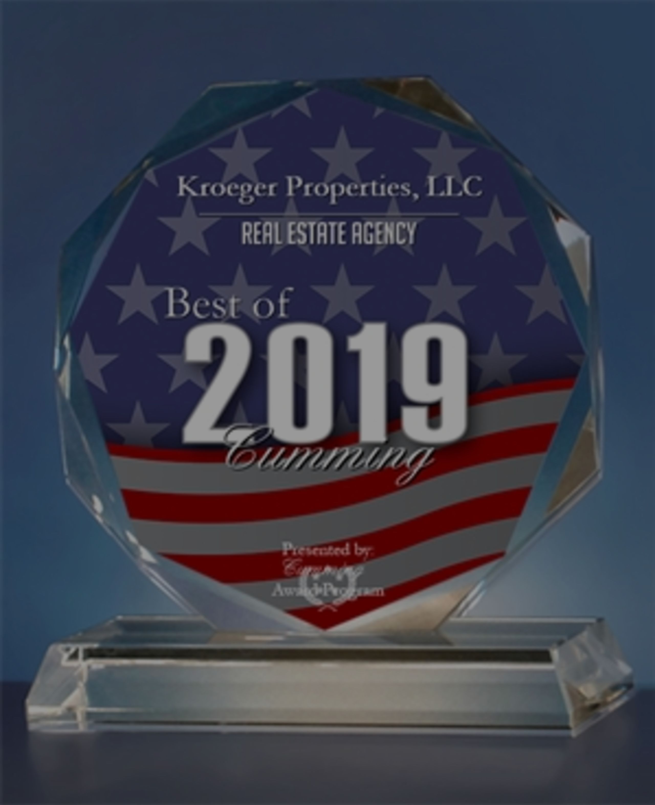 Kroeger Properties, LLC Receives 2019 Best of Cumming Award