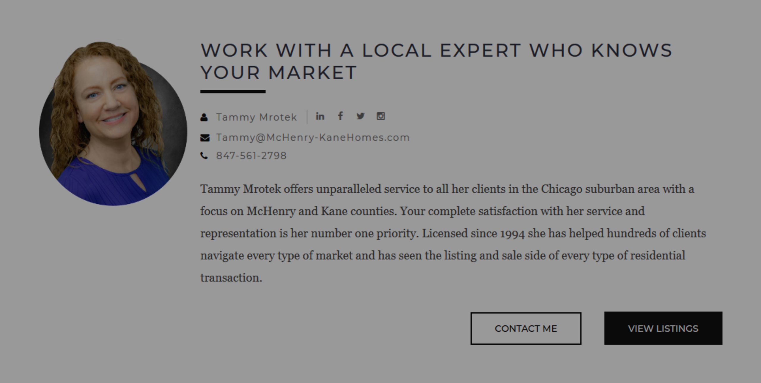 The Tammy Mrotek Team, Local Experts Who Know Your Market!