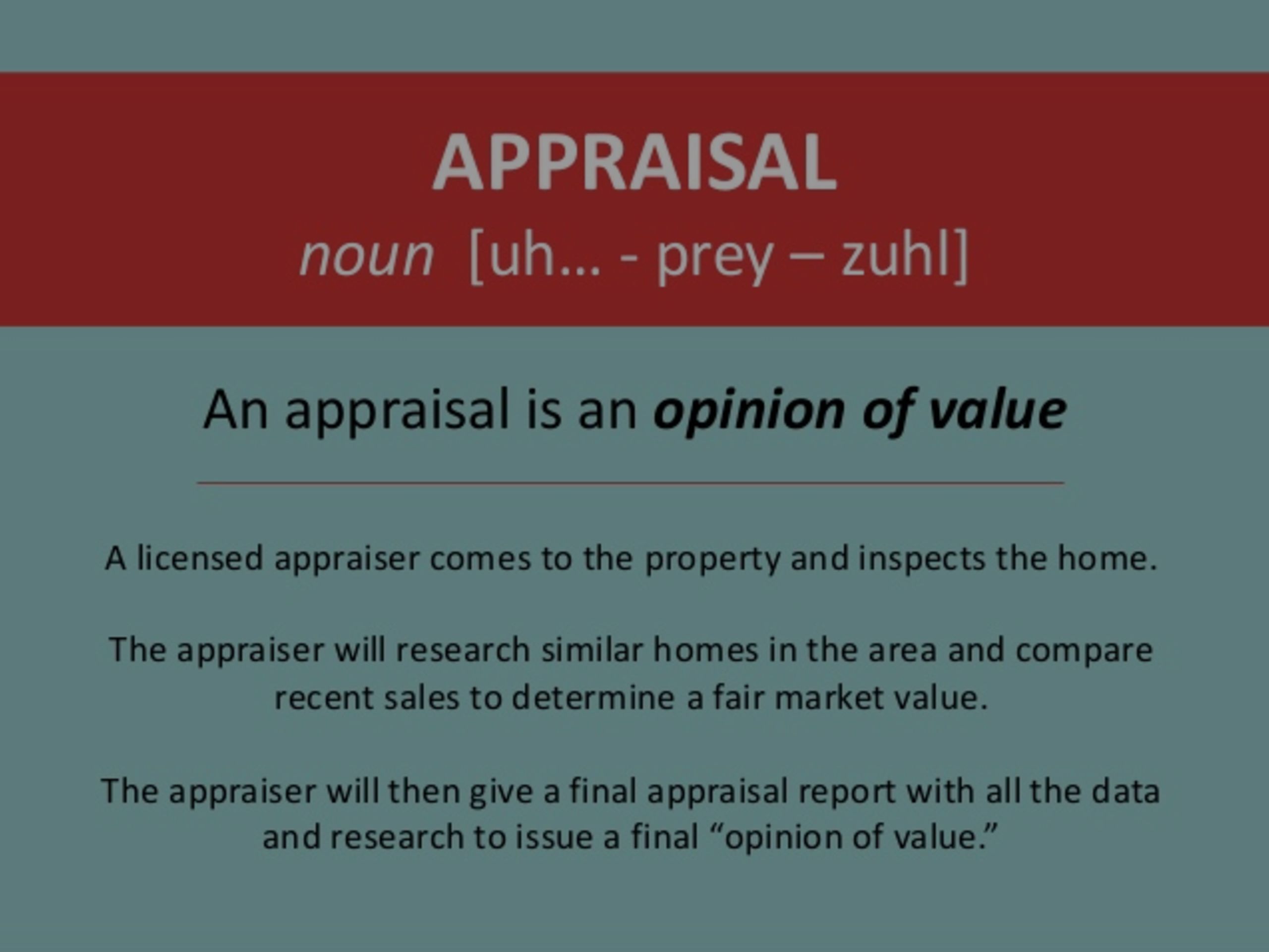 How Home Appraisals Work