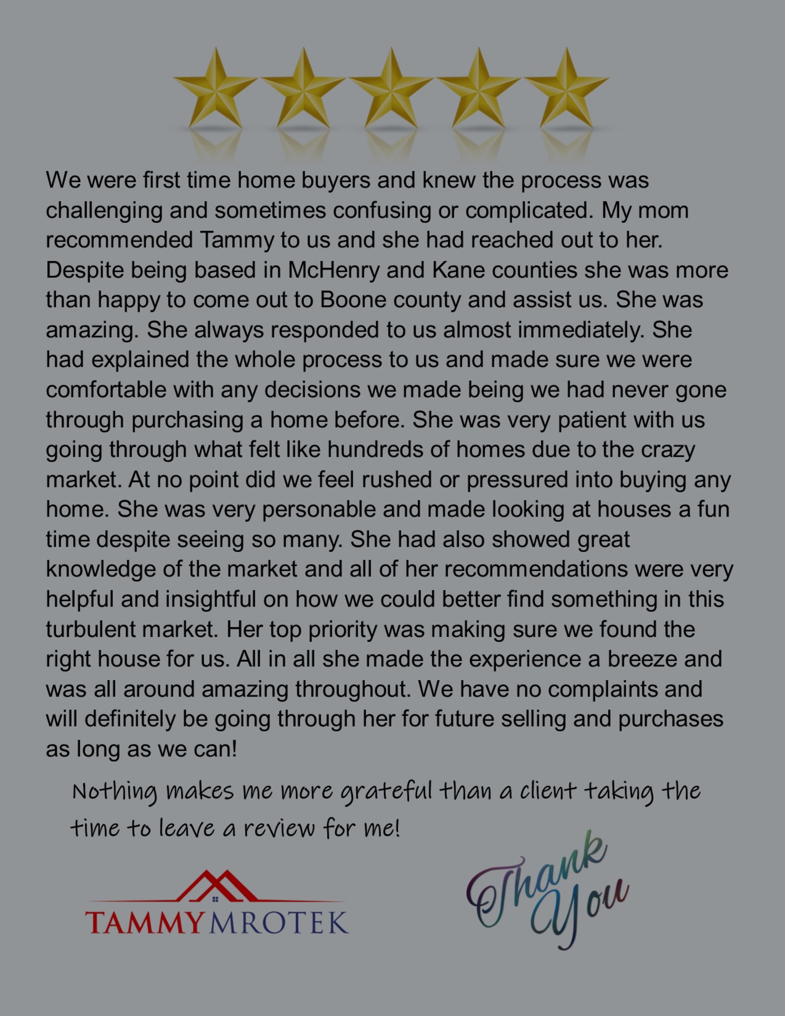 So Grateful for Family Referrals!