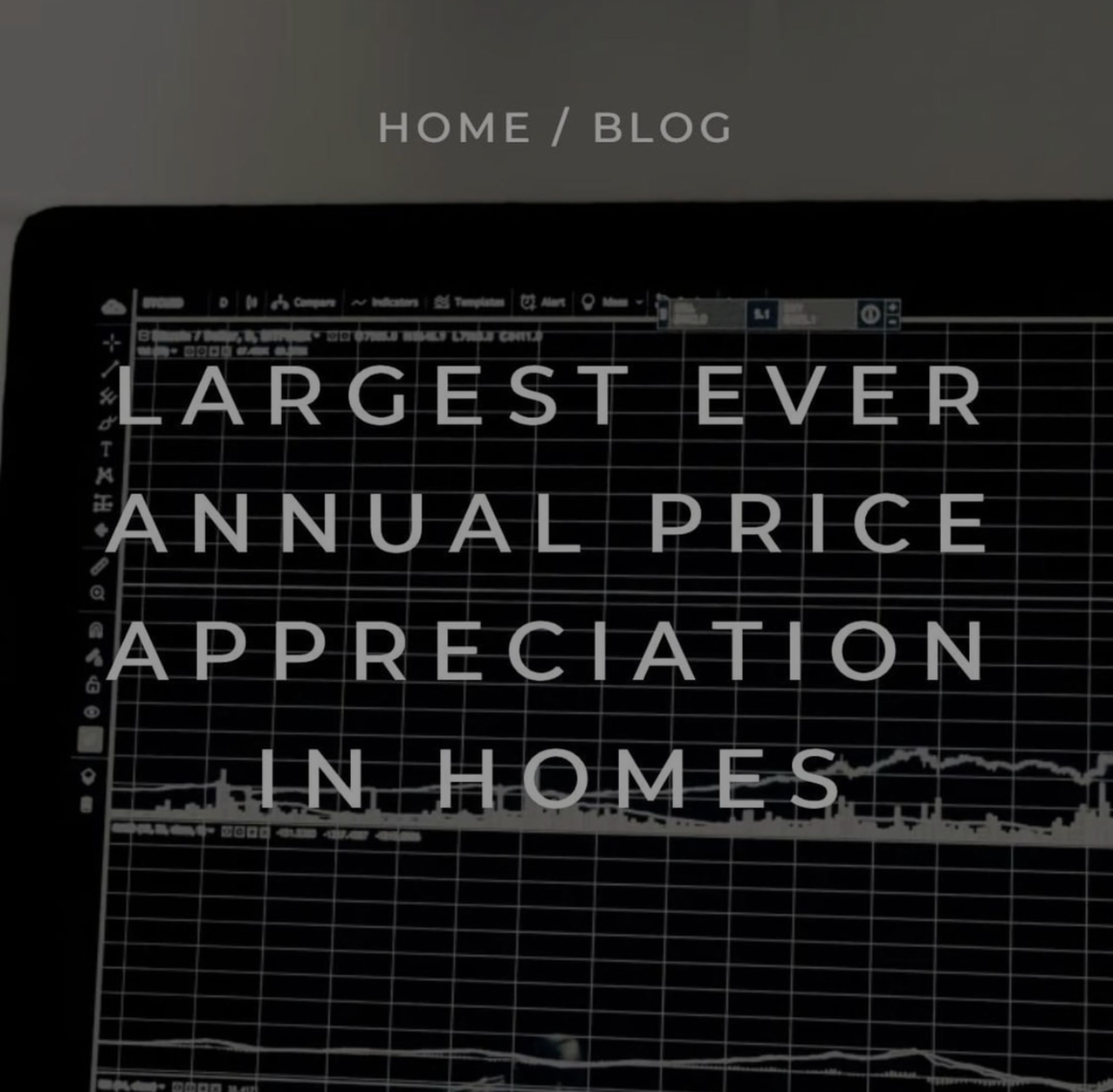 Largest Ever Annual Price Appreciation In Homes