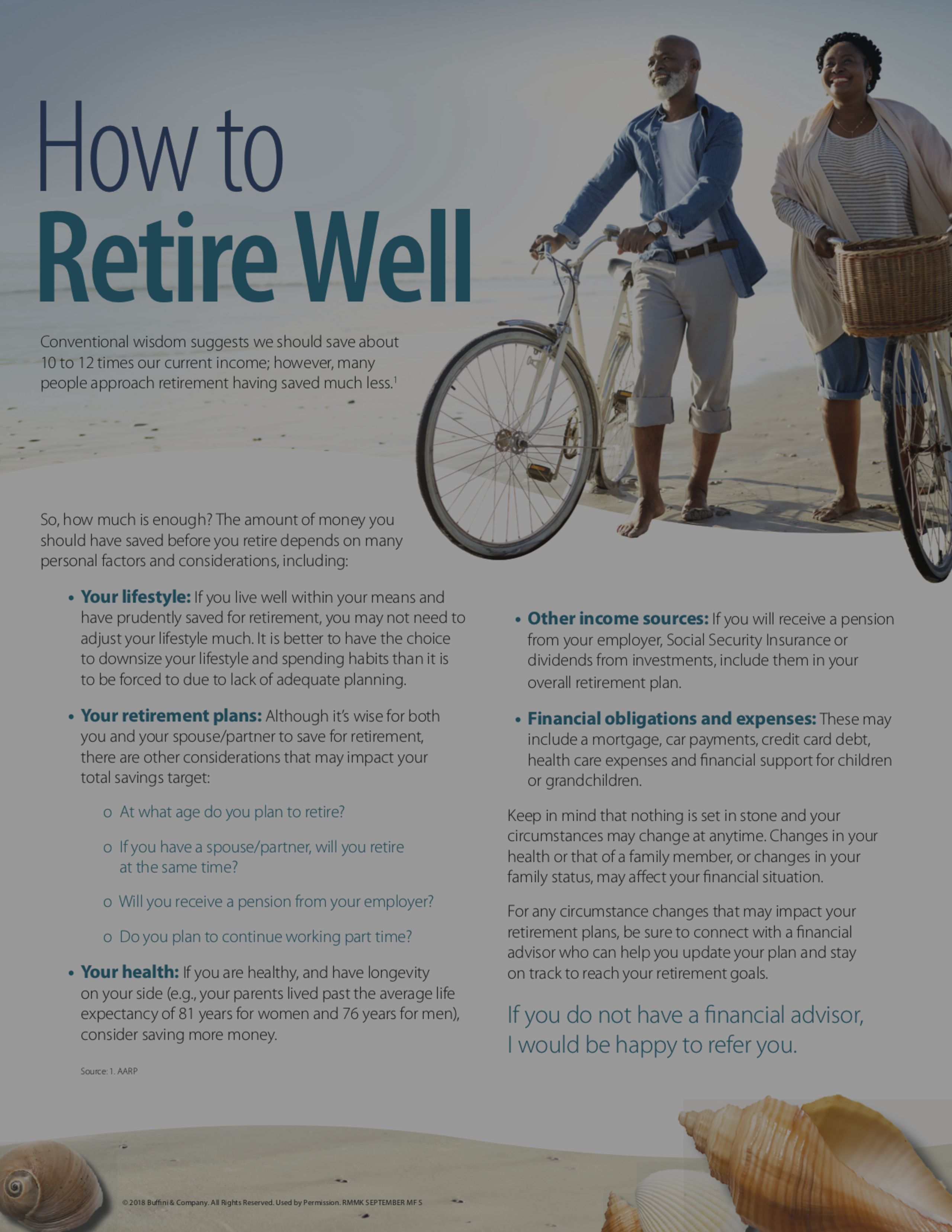 How to Retire Well