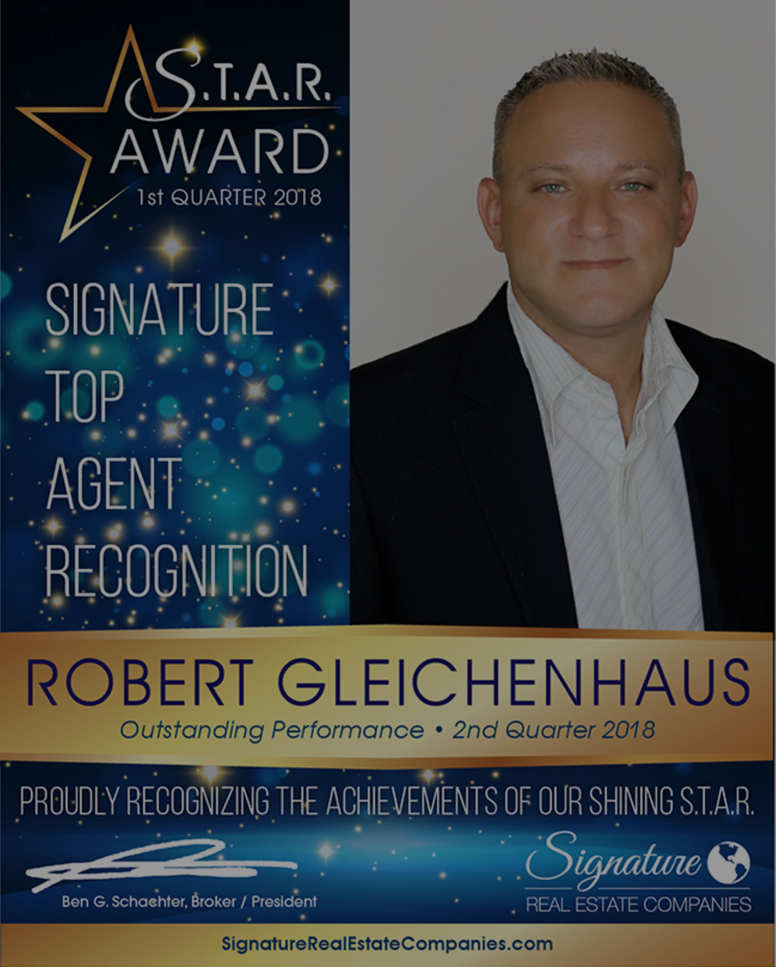 Robert Gleichenhaus STAR Award Recipient