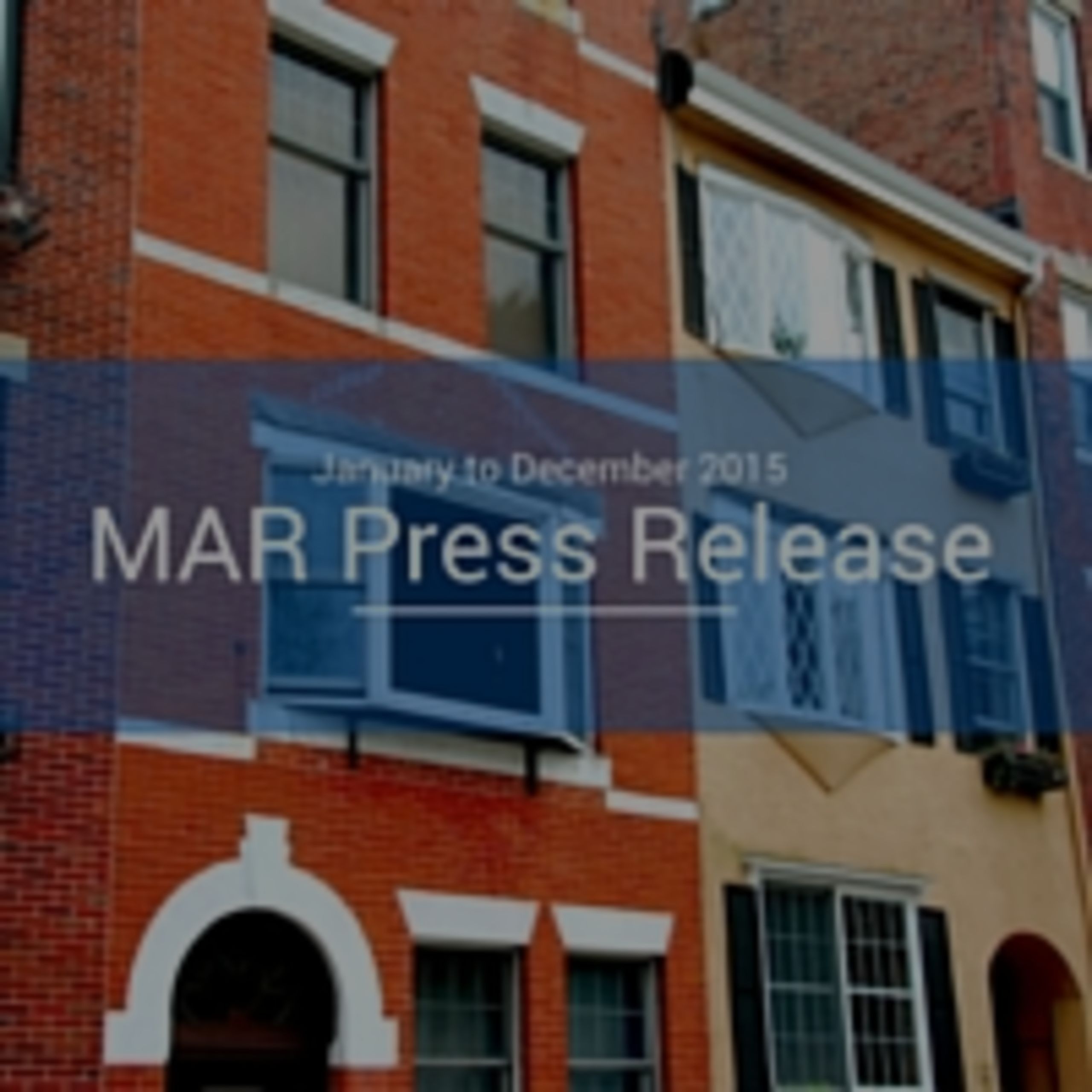 MAR Press Release: Sales and Values Up for 2015