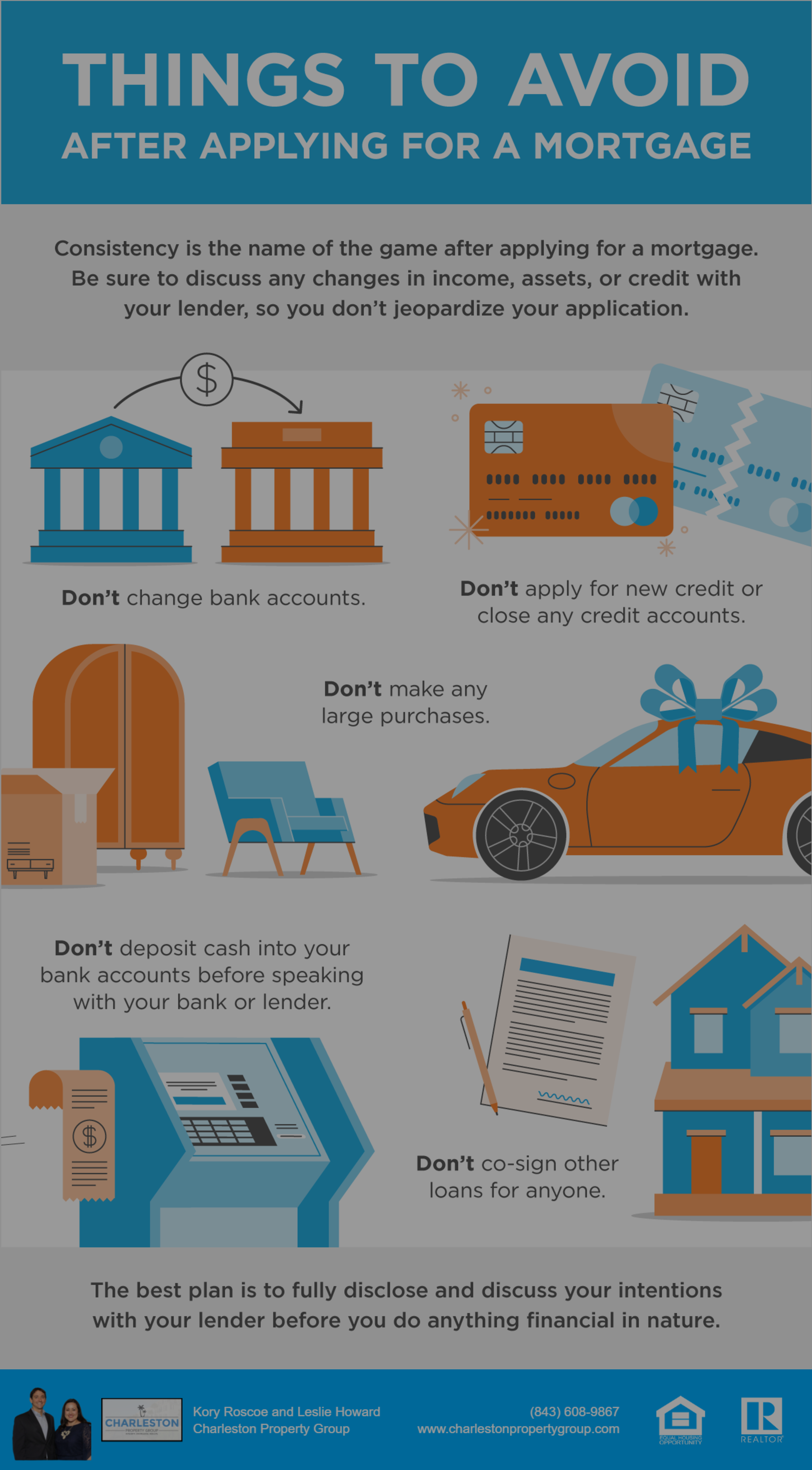 Things to Avoid after Applying for a Mortgage