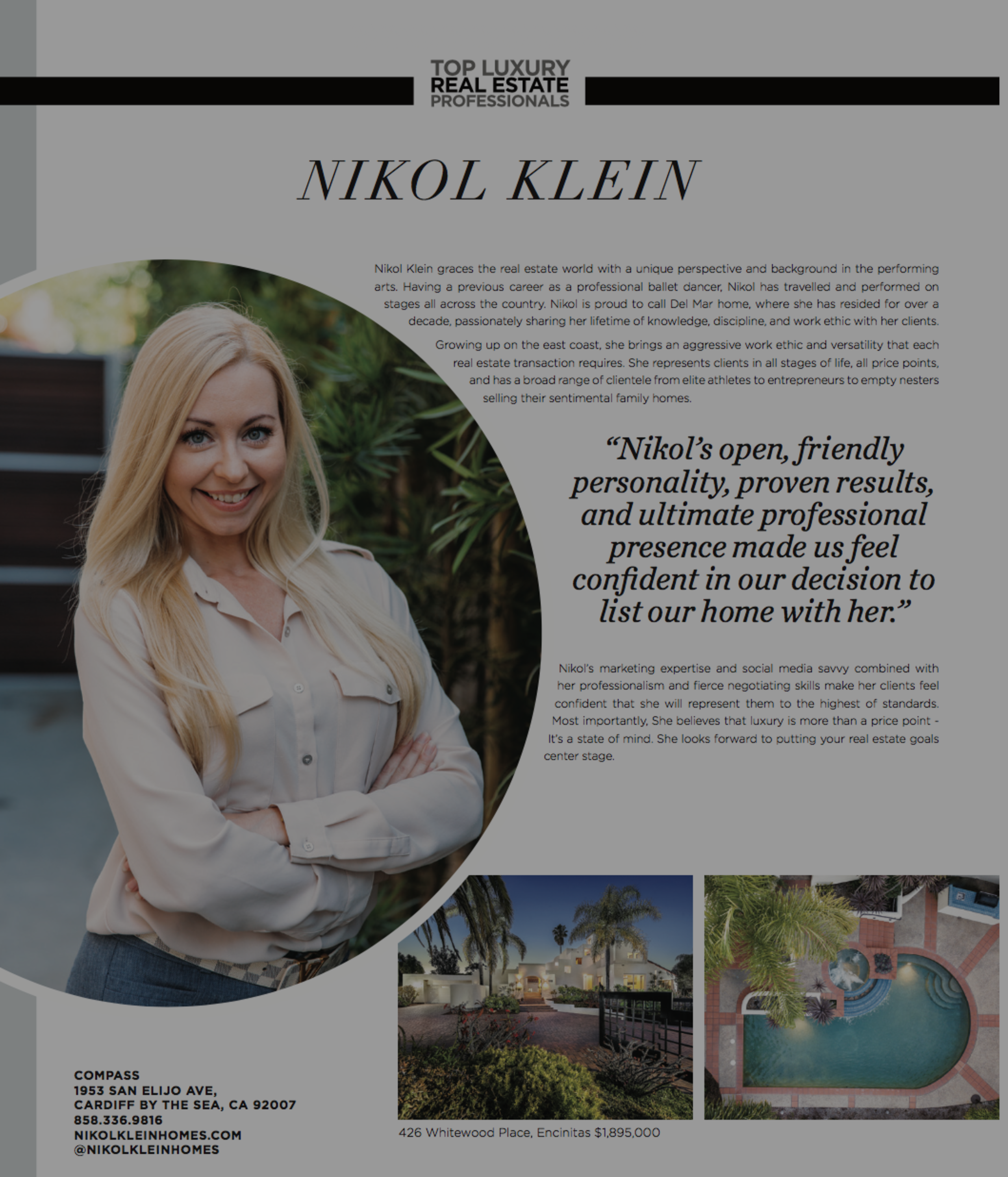 Nikol Klein Modern Luxury Feature