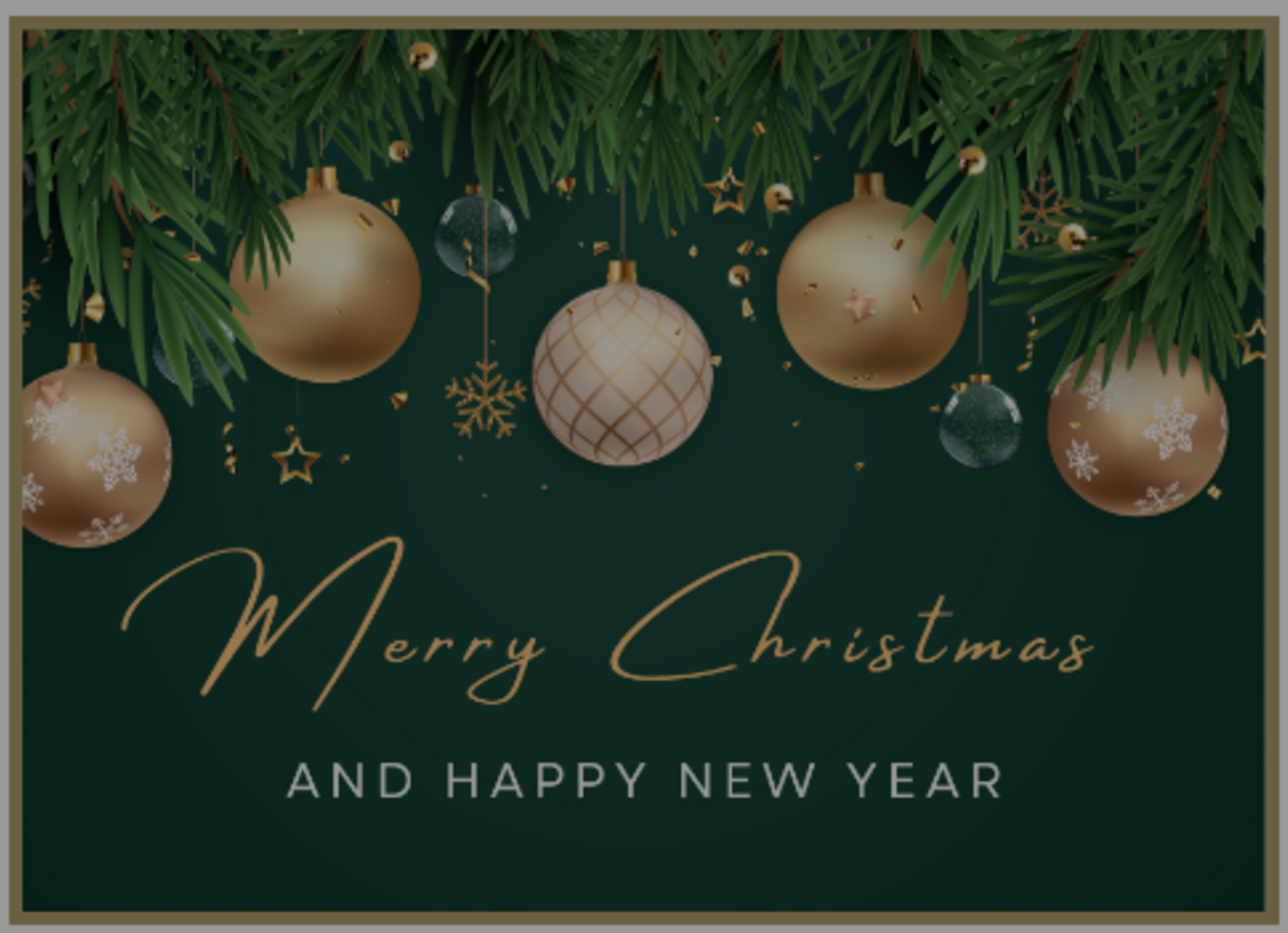 Merry Christmas &amp; Happy New Year!