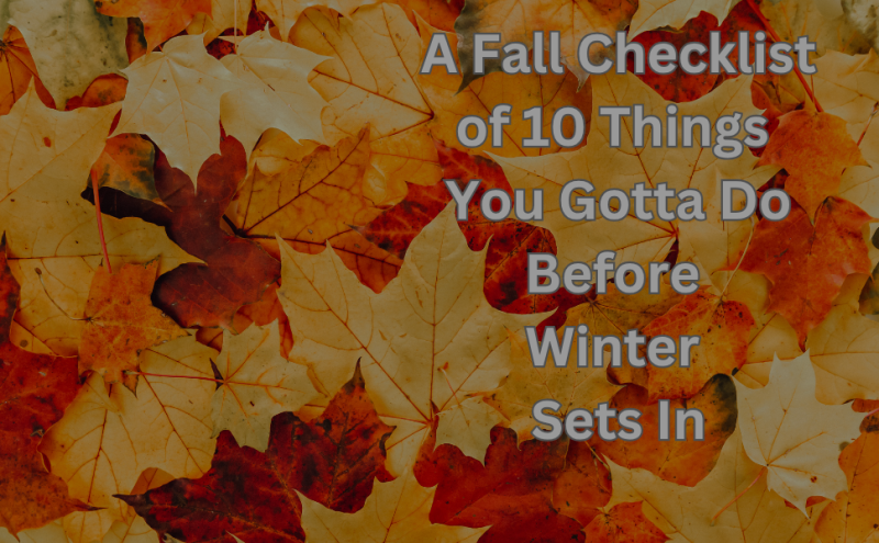 A Fall Checklist of 10 Things You Gotta Do Before Winter Sets In