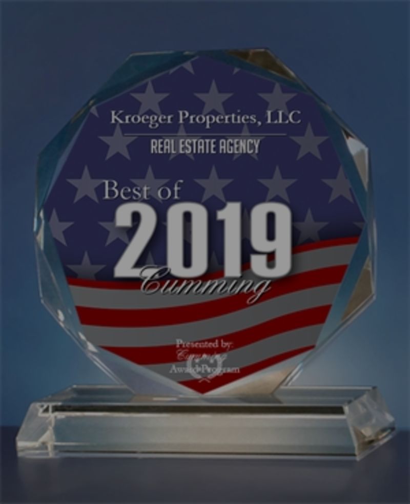 Kroeger Properties, LLC Receives 2019 Best of Cumming Award