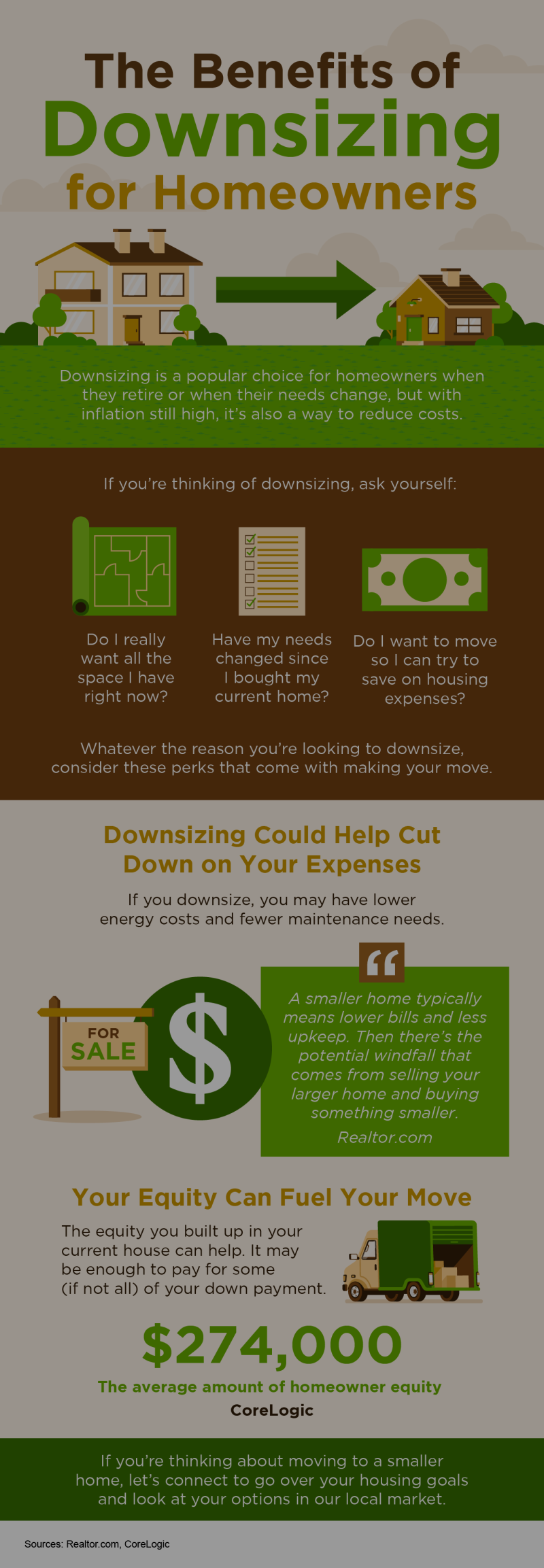 The Benefits of Downsizing for Homeowners