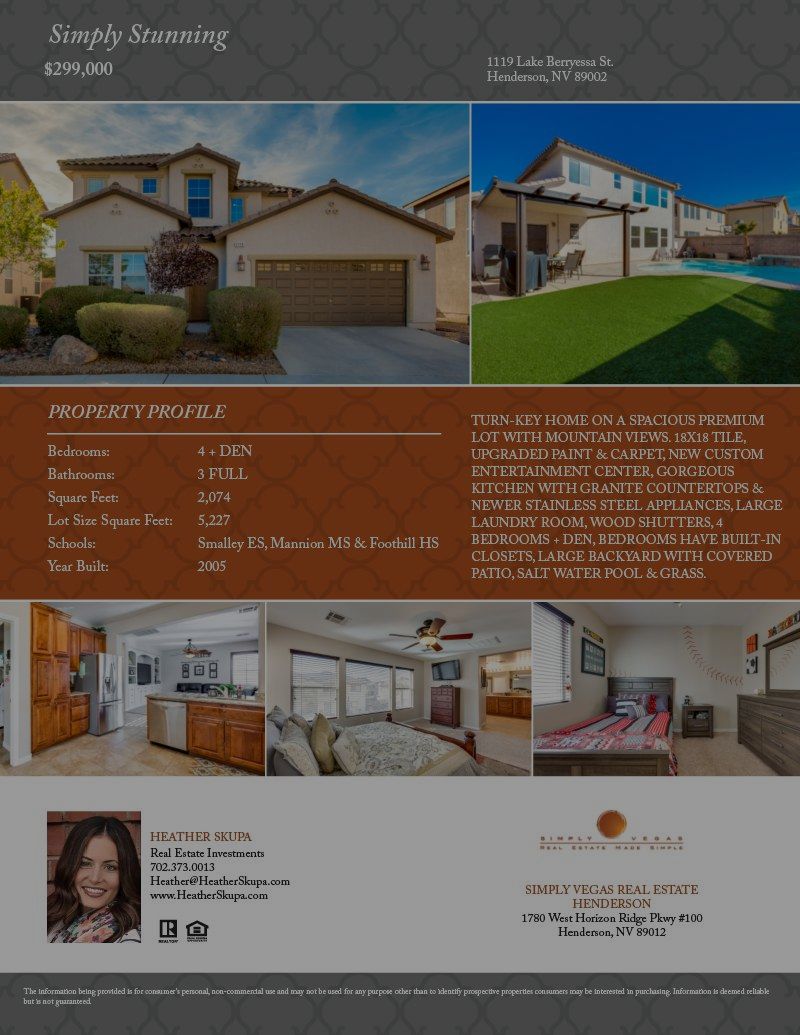NEW LISTING 1119 LAKE BERRYESSA ST