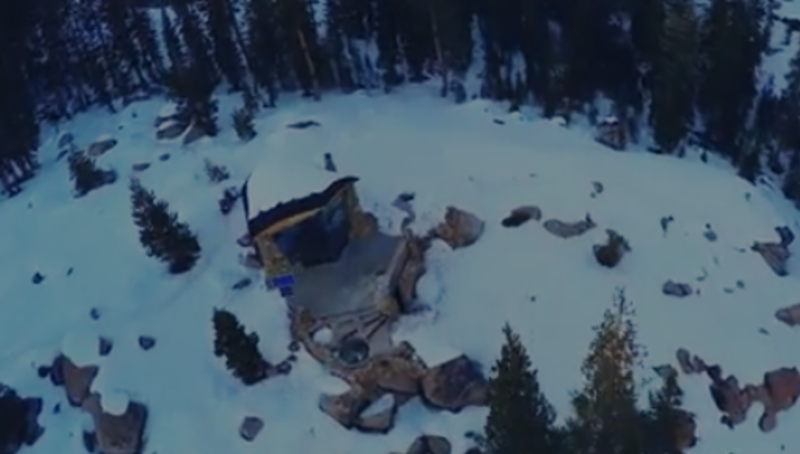 This Guy Hid His Tiny House On Top Of A Huge Mountain. When You Walk Inside, WOW!