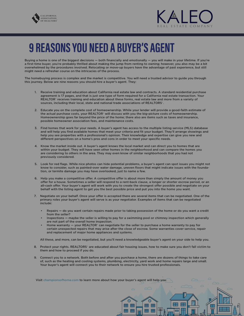9 Reasons Why You Need A Buyer&#8217;s Agent