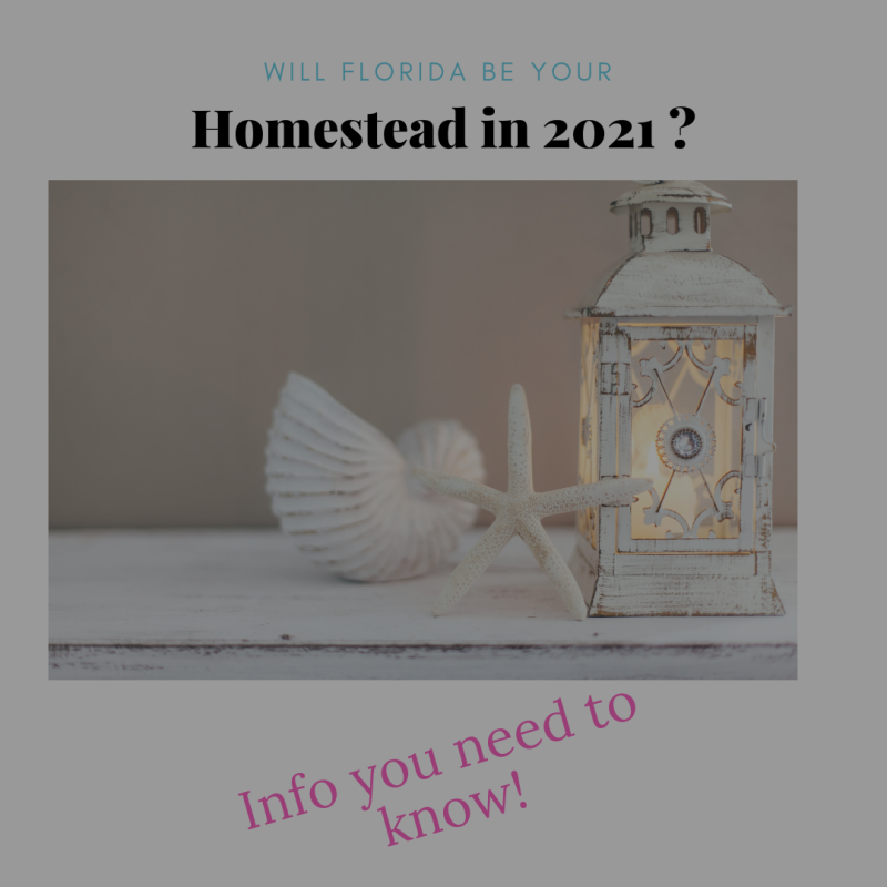 Purchase before January 1st to claim the Florida Homestead Exemption