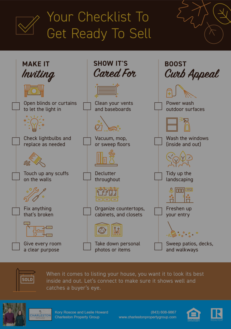 Your Checklist To Get Ready To Sell Your Home in Charleston