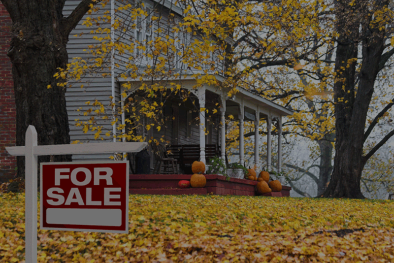 Fall Leaves Bring Sold Signs