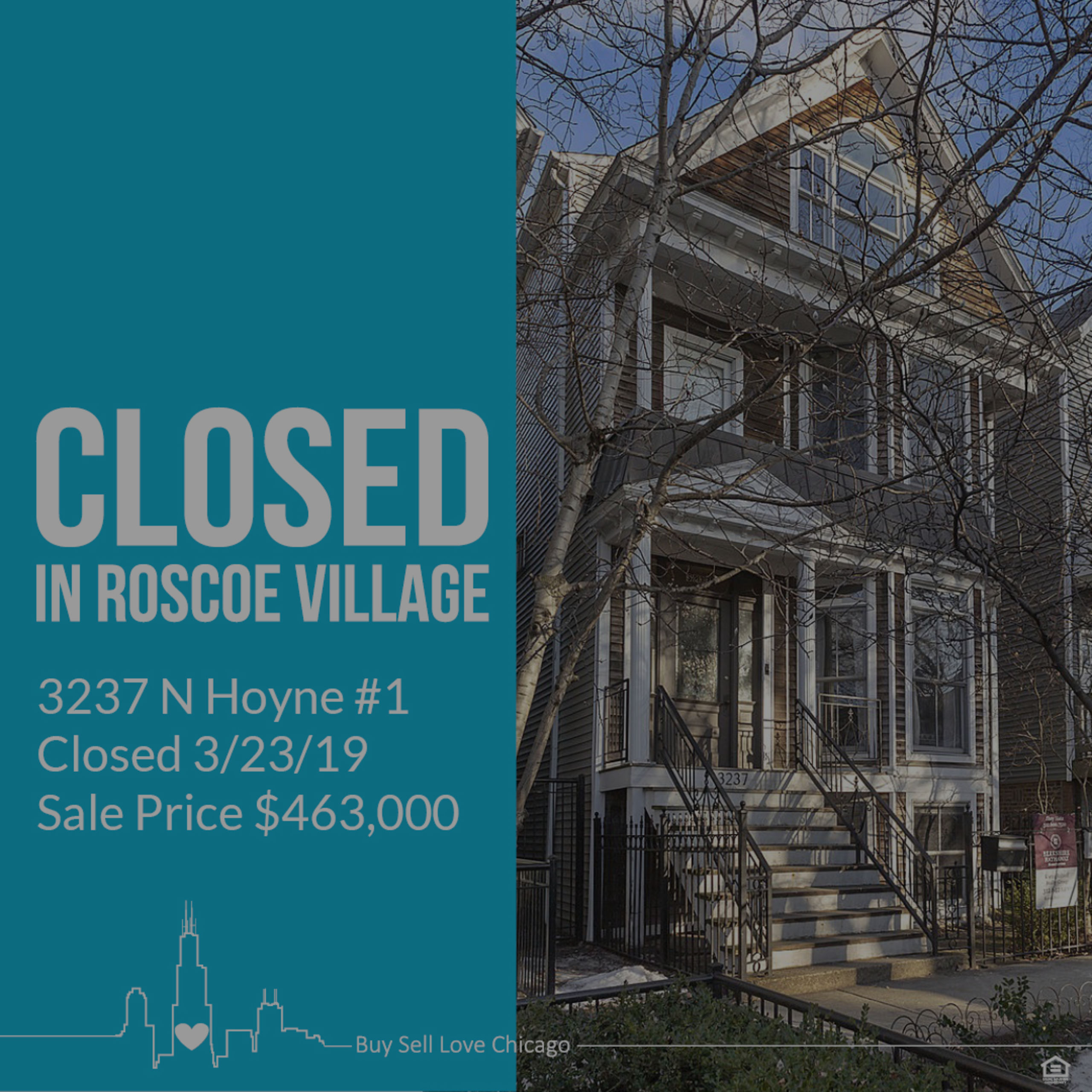 Just Sold 3237 N Hoyne Ave Unit 1 Chicago Il 60618 Just Sold 3237 N Hoyne Ave Unit 1 Chicago Il 60618