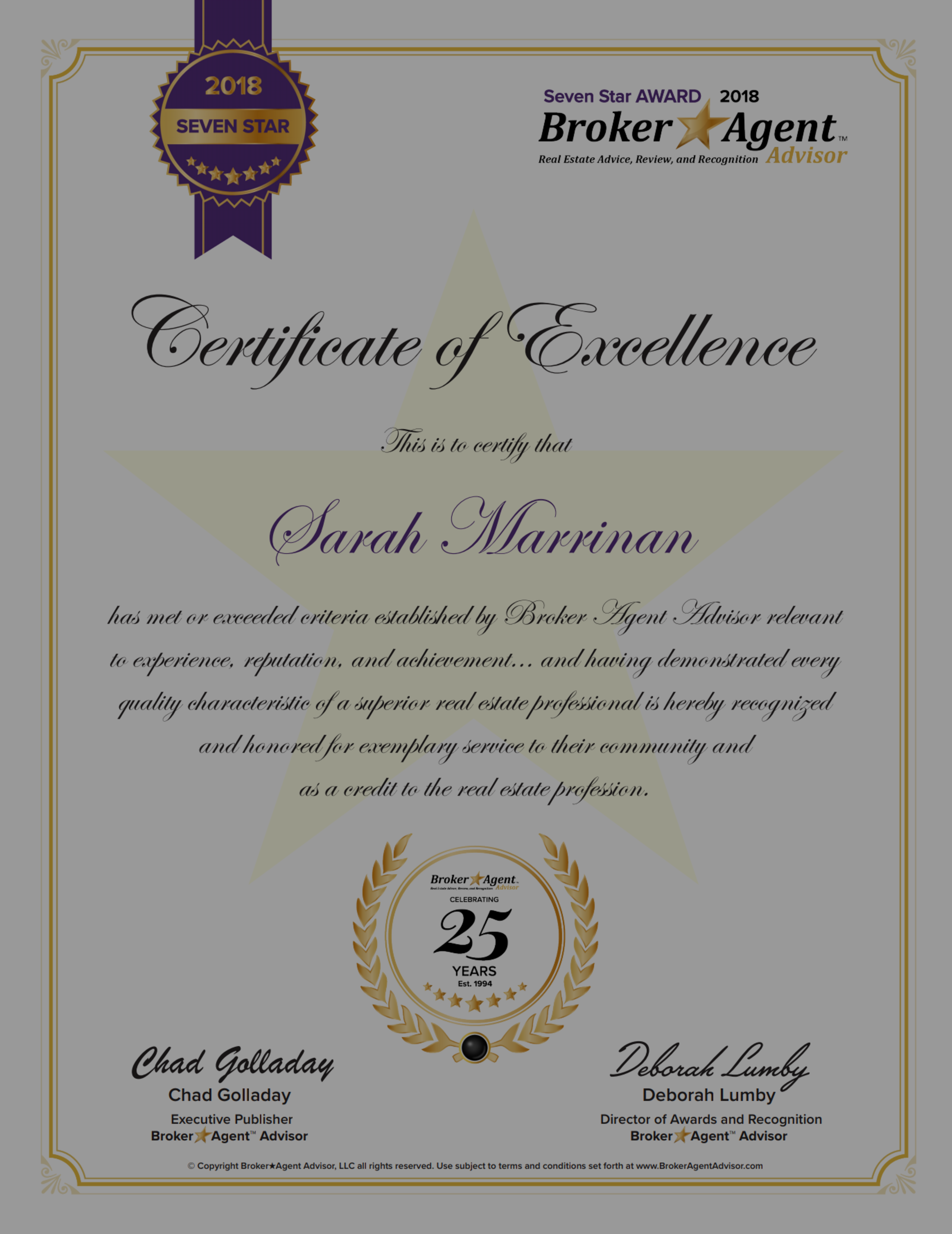 PRESS RELEASE: Local Real Estate Professional Brings Home National Honor
