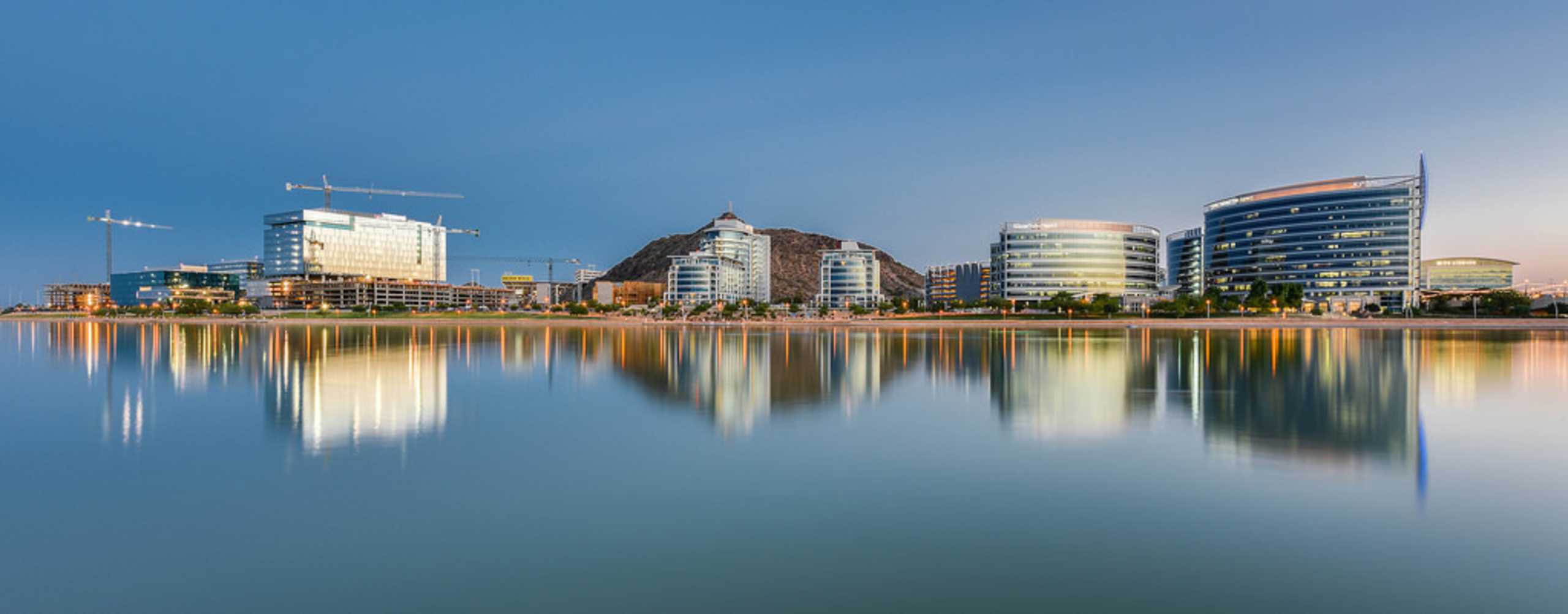 Tempe Town Lake and it's emerging skyline 