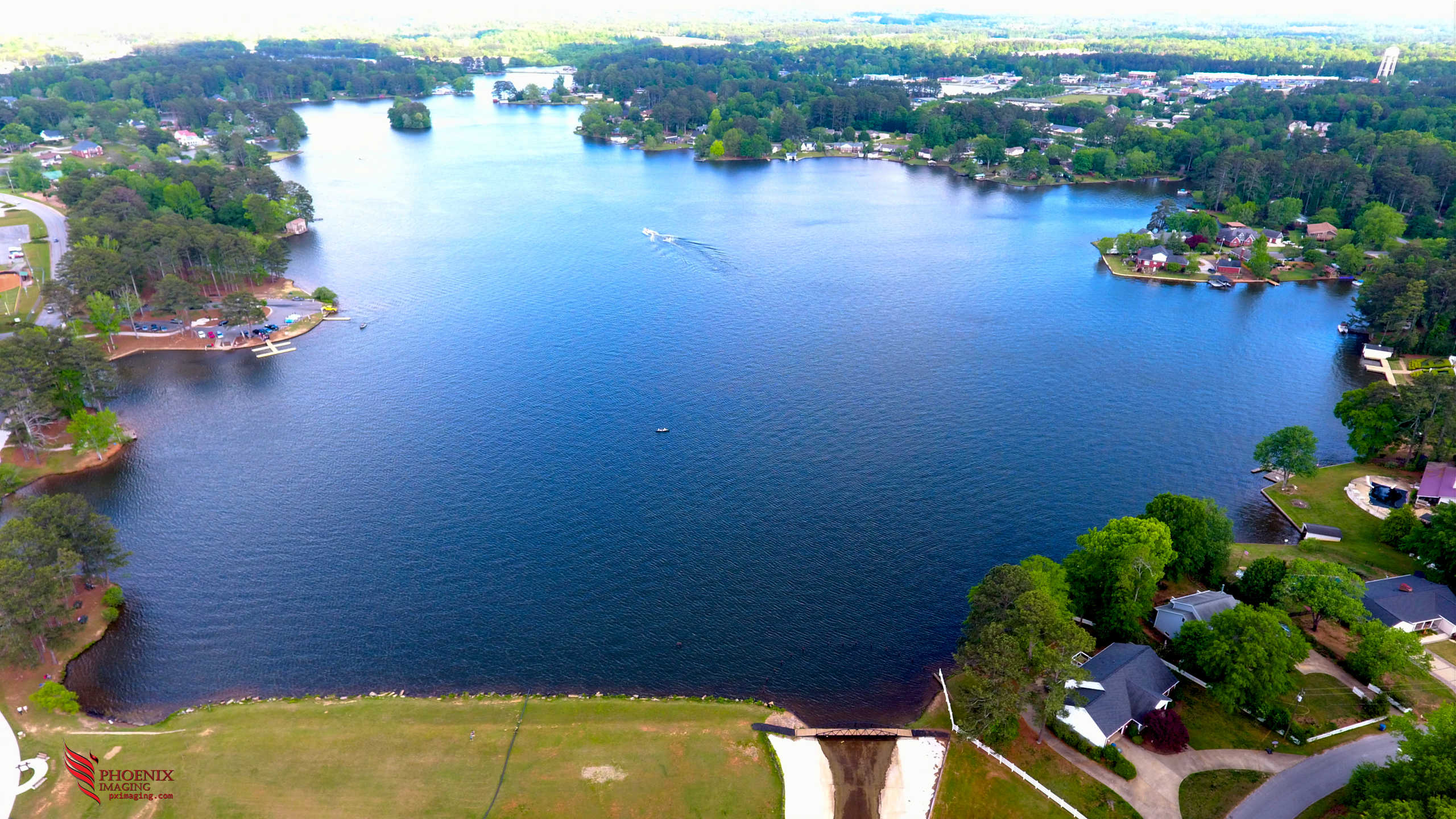 The views at Lake Carroll in Carrollton, Georgia are beautiful.