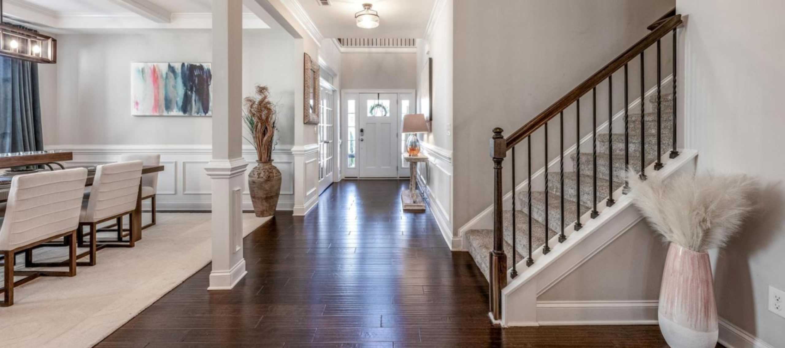 Large Foyer and Open Dining Room