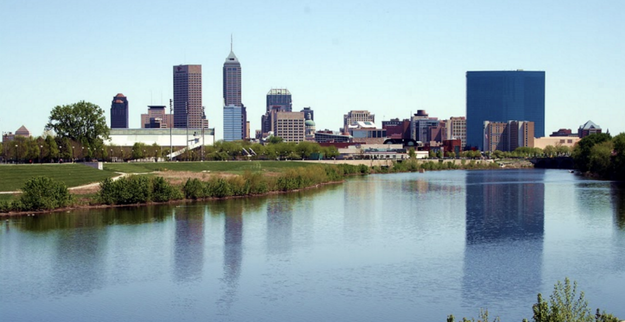Indy from the canal