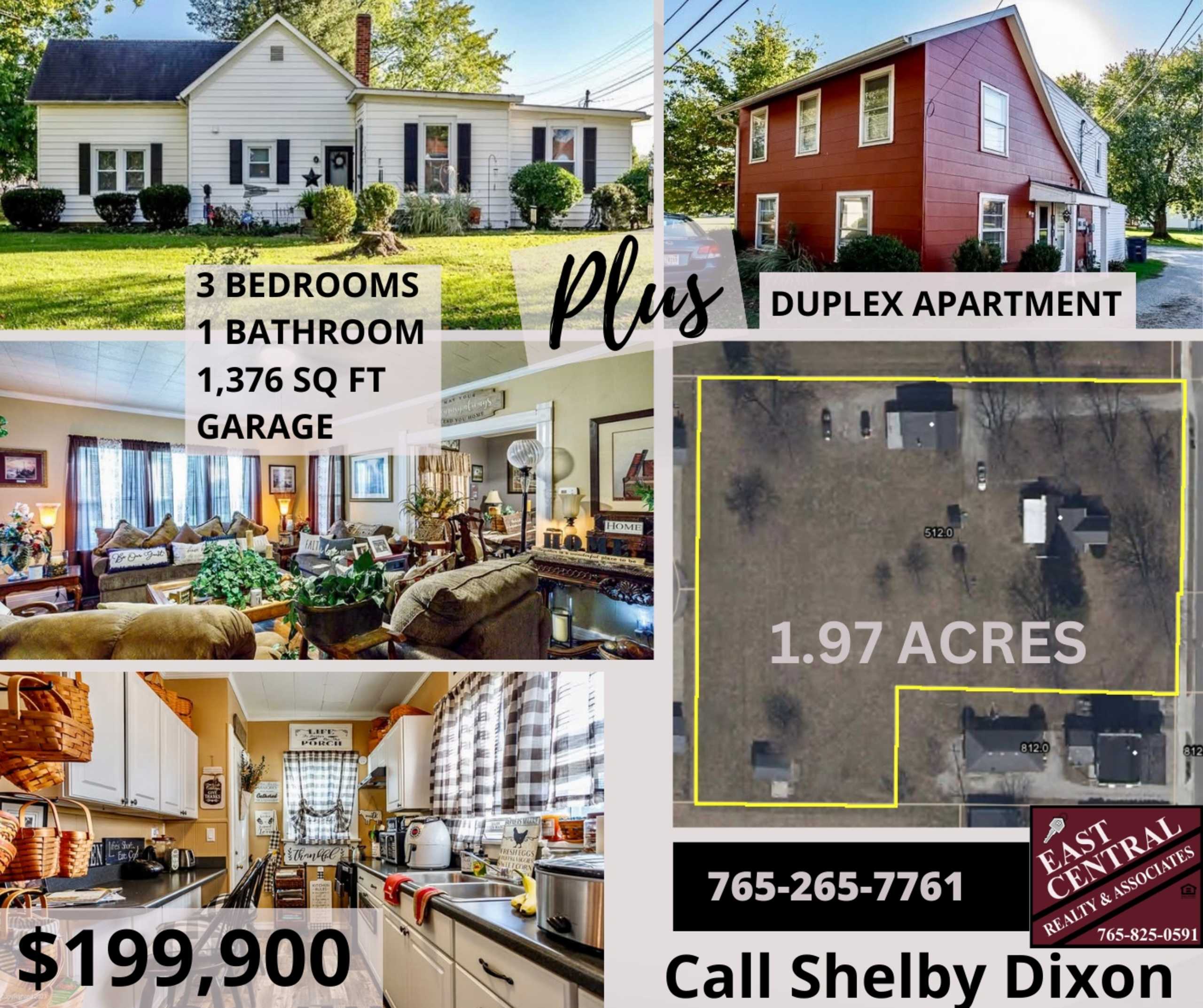 Three properties for the price of one! 