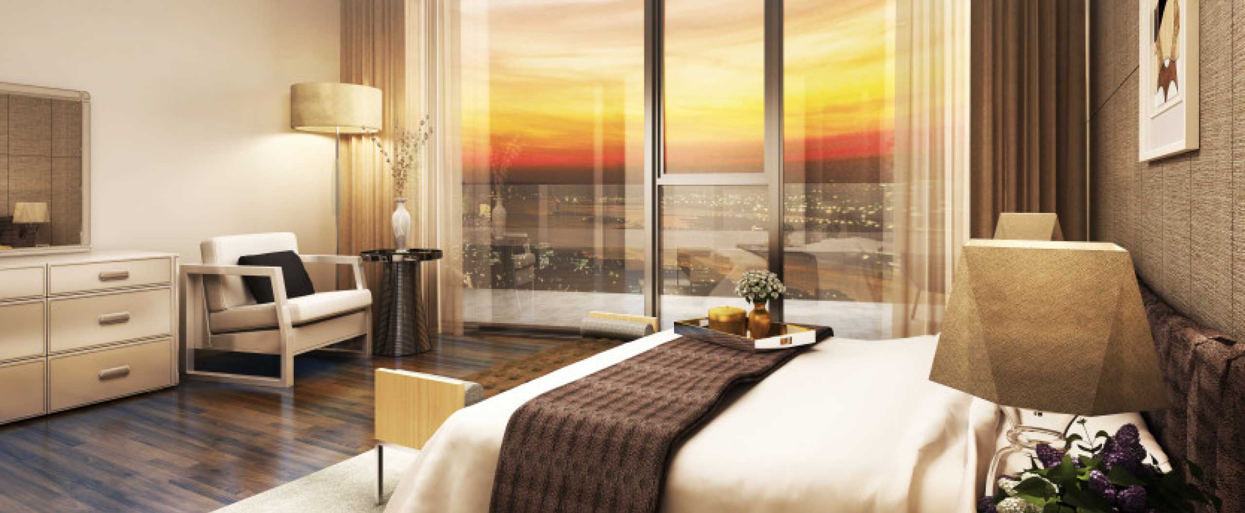 The Grand at Sky View Parc, rendering via Onex Real Estate Partners