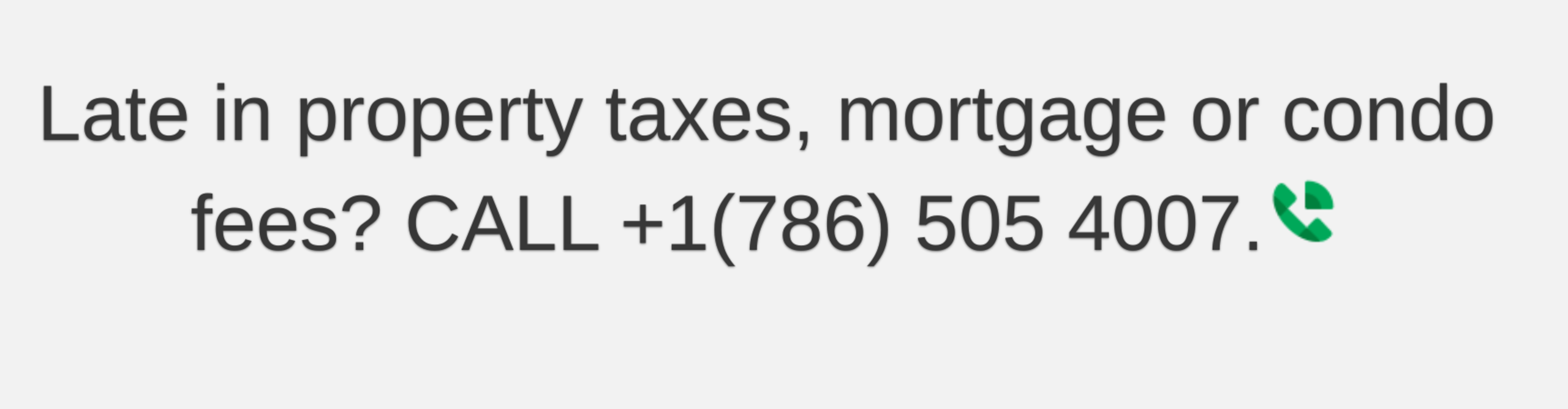 Late in payments? We can help