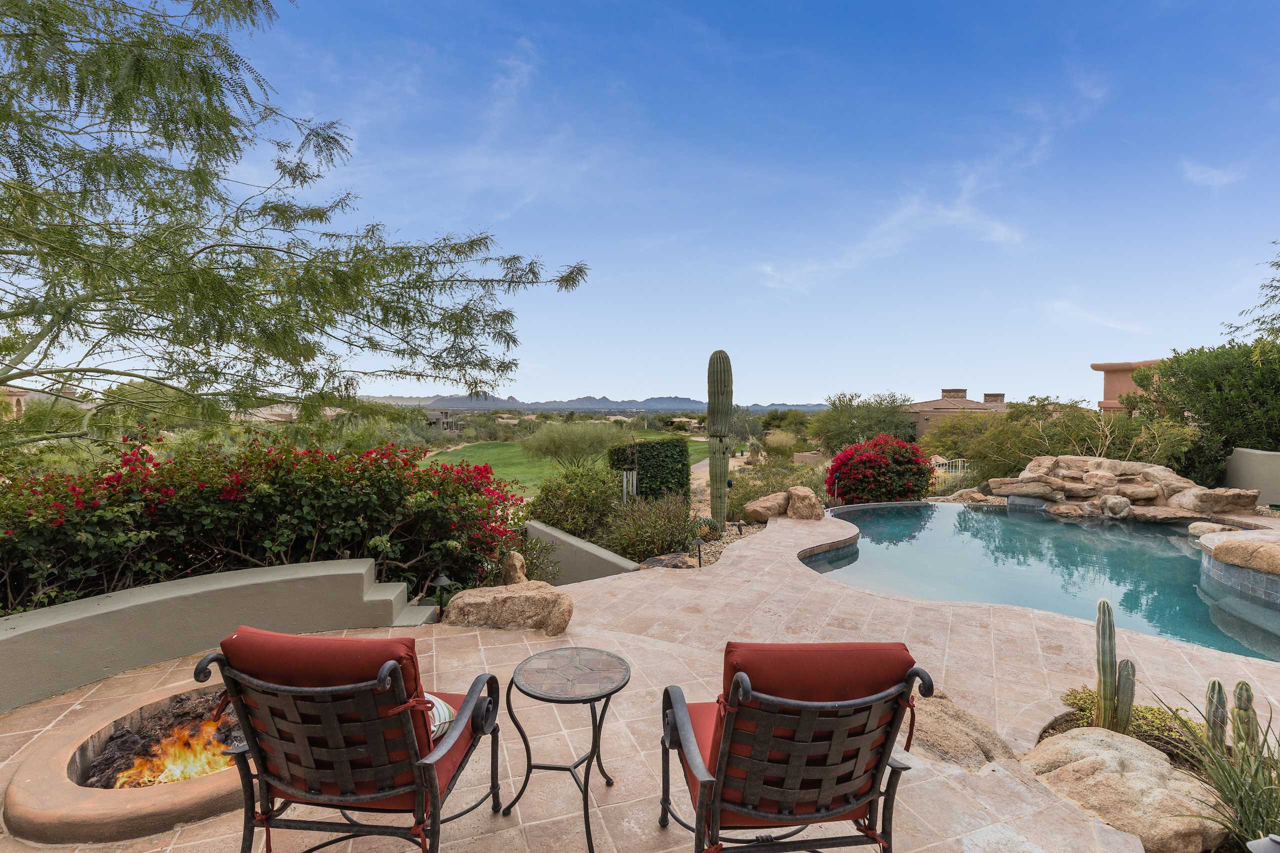 Relax to views of Camelback & lush fairways at Ancala CC, Scottsdale