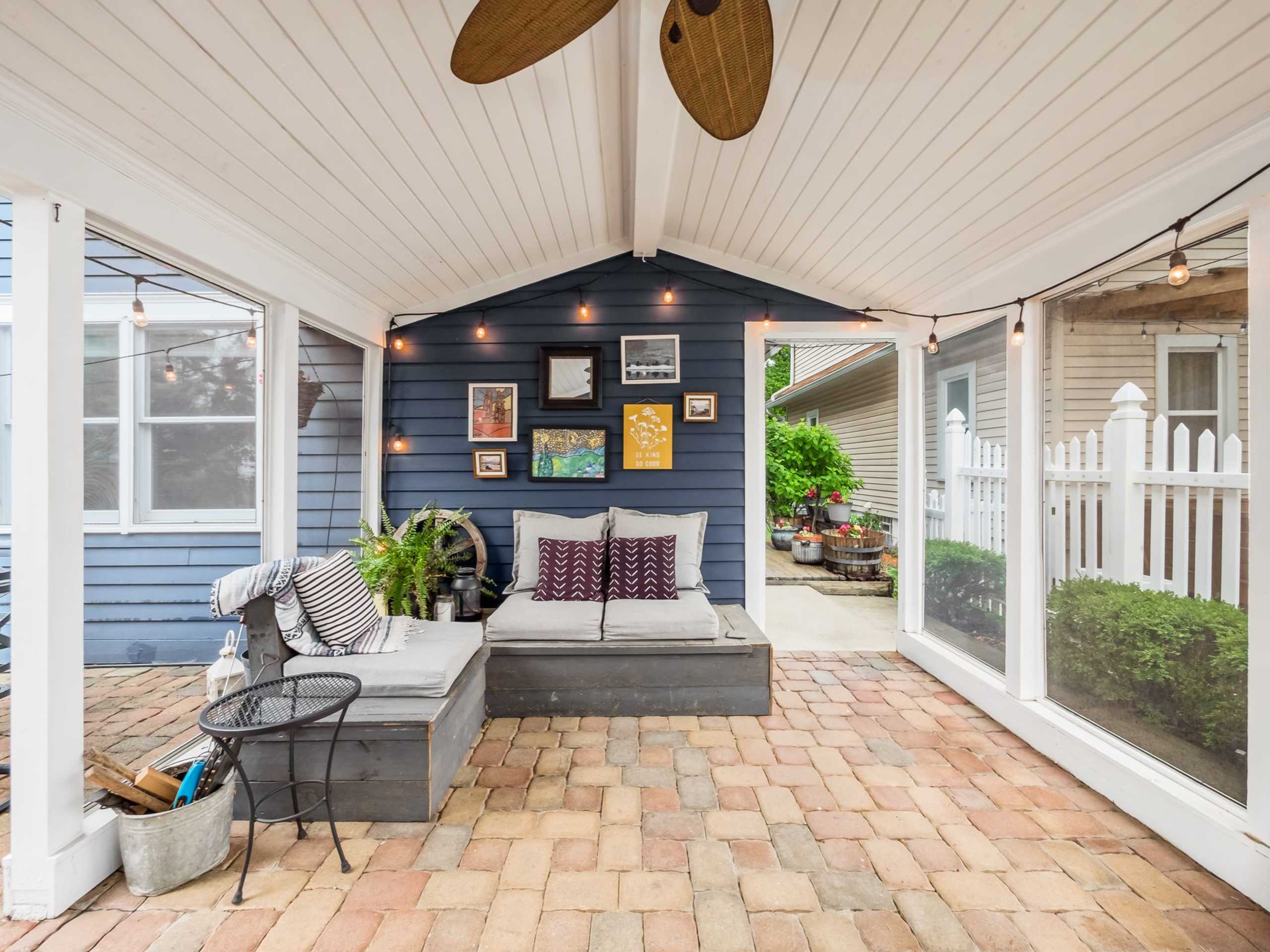 Enjoy your private oasis in the back screened porch