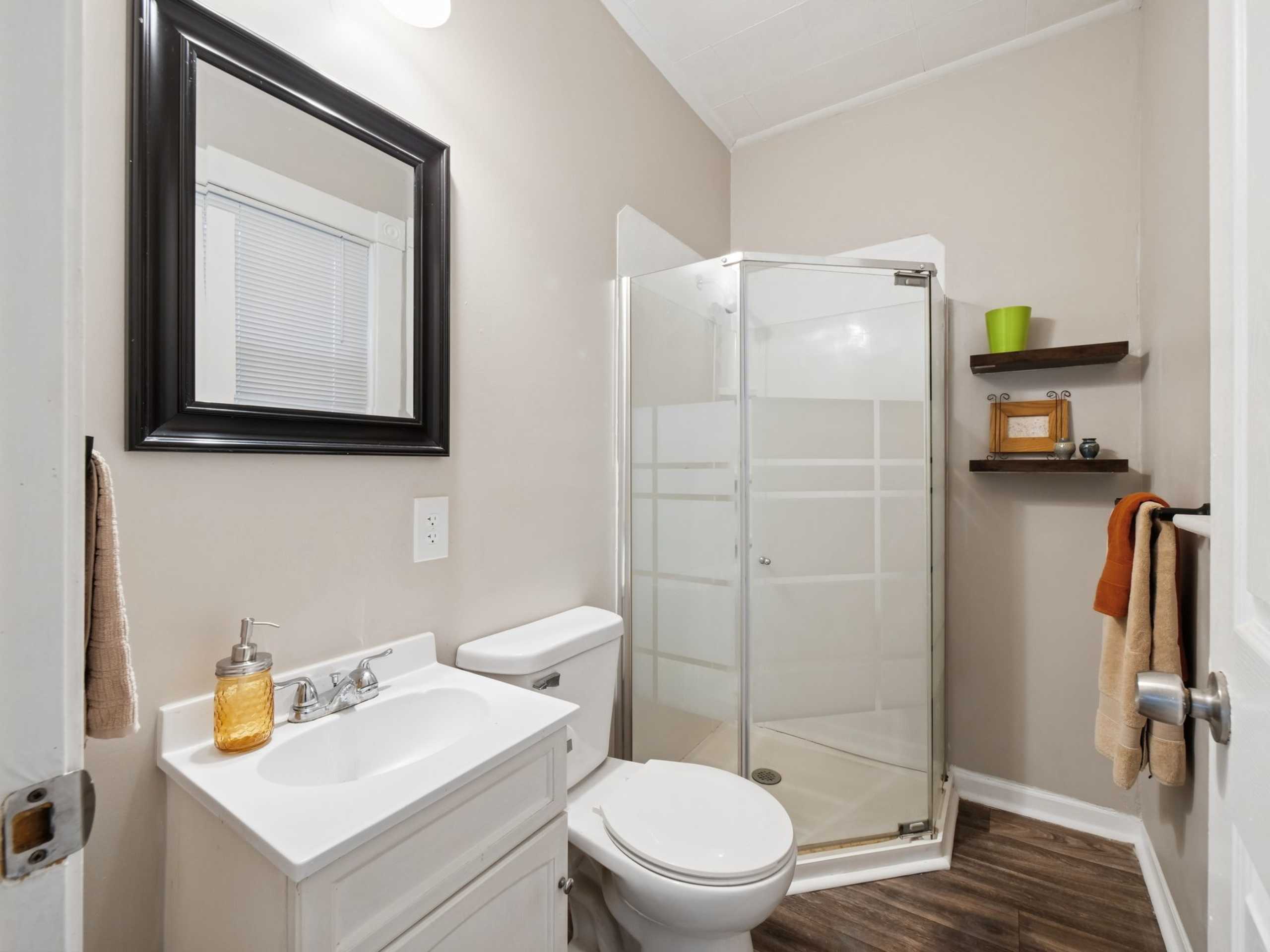 Franklinton home with 2 full baths and generous closet storage.