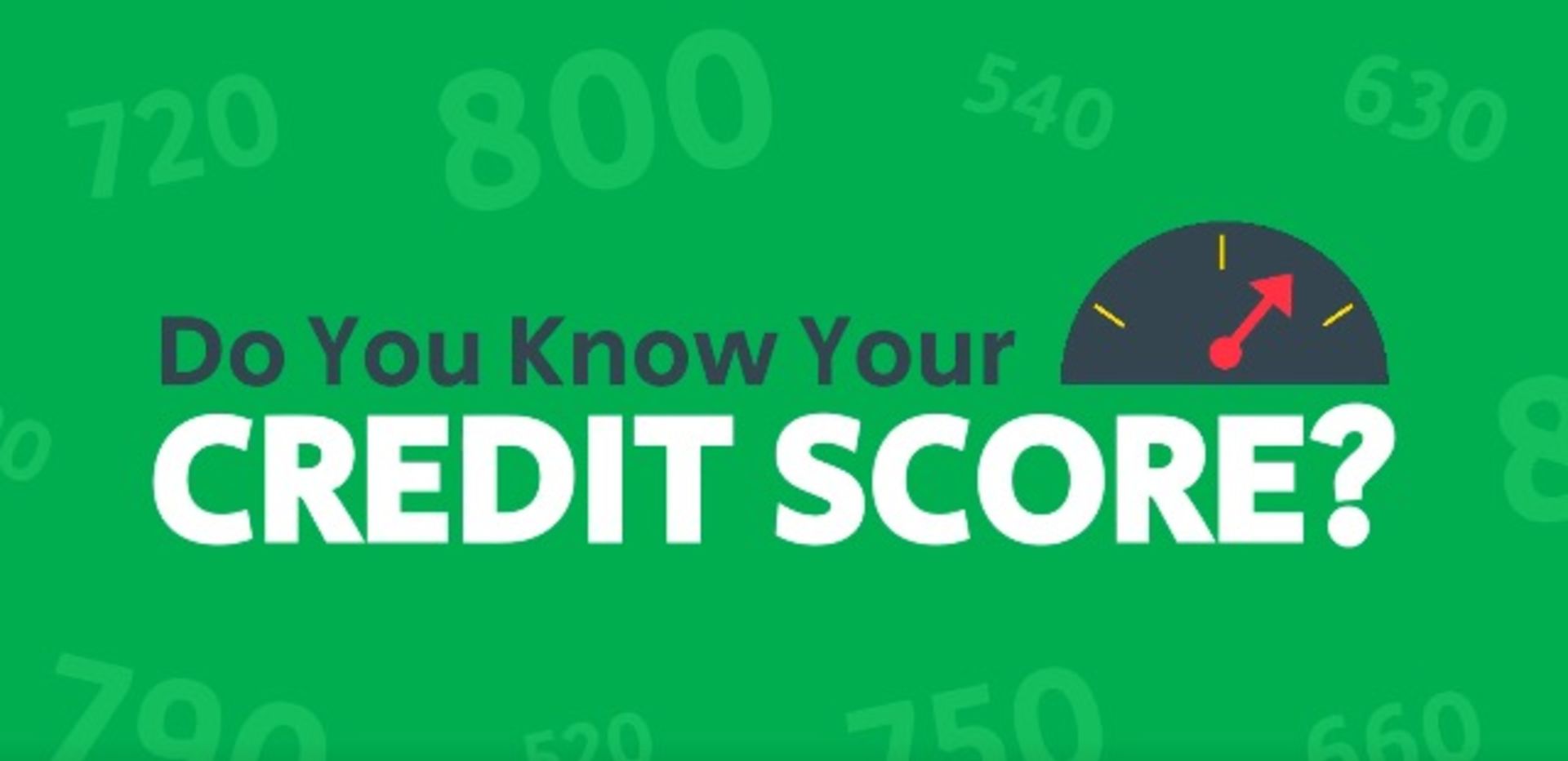 Do You Know Your Credit Score?