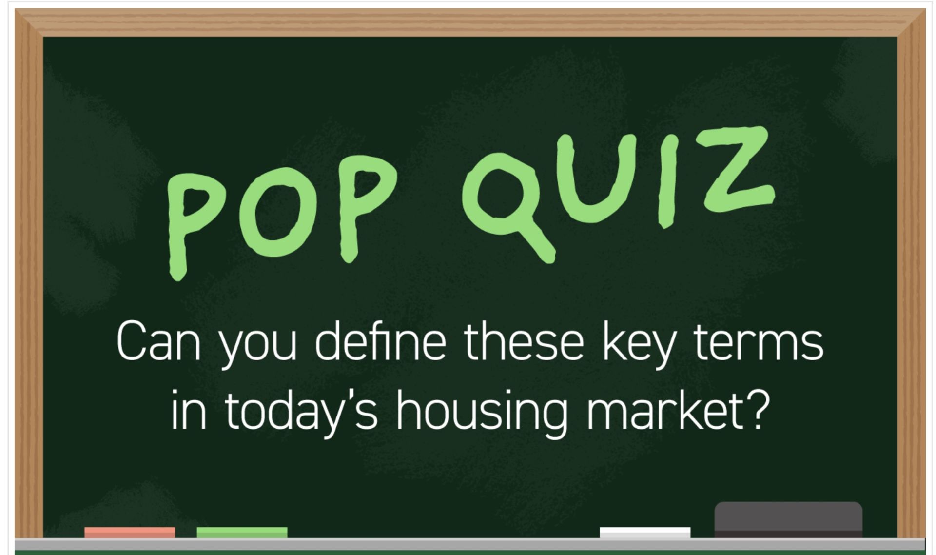 Can You Define These Key Terms in Today’s Housing Market?