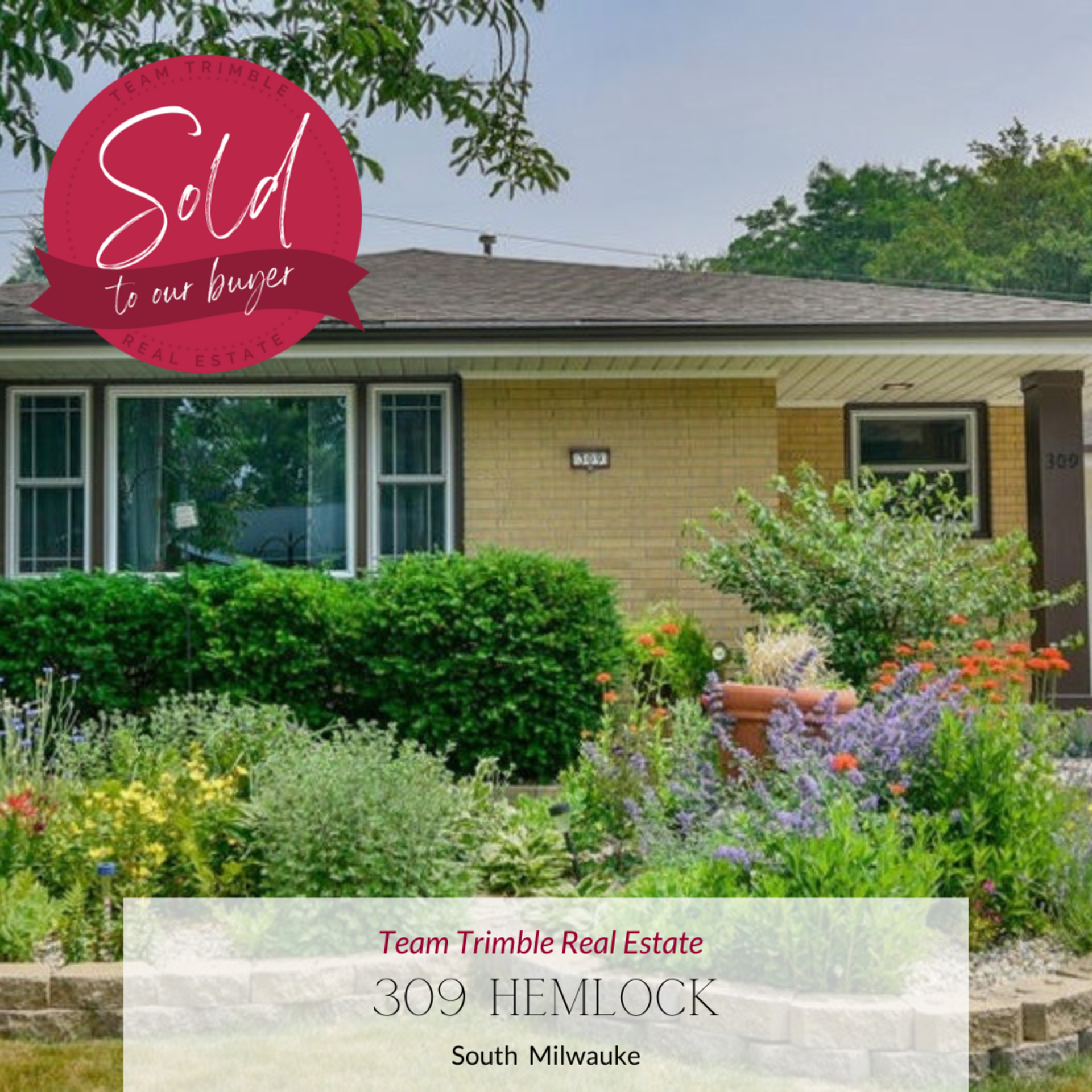 Sold to our buyer. 309 Hemlock Ct, South Milwaukee, WI 53172