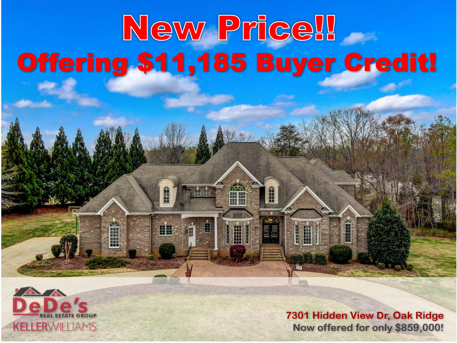 New Price &#8211; 7301 Hidden VView Dr, Oak Ridge