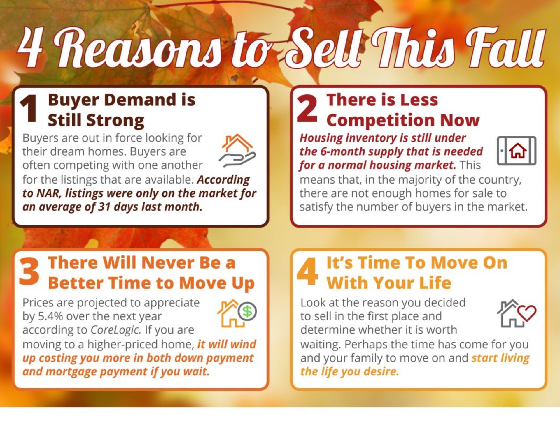 4 Reasons to Sell This Fall [INFOGRAPHIC]