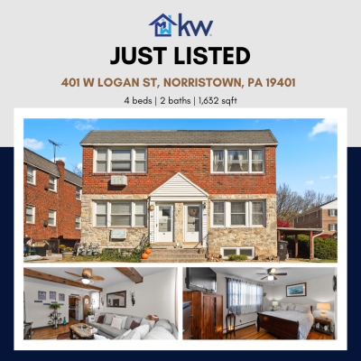 Just Listed: 401 W Logan St, Norristown, PA 19401