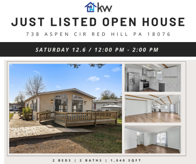 JUST LISTED OPEN HOUSE! 738 Aspen Cir, Red Hill, PA 18076