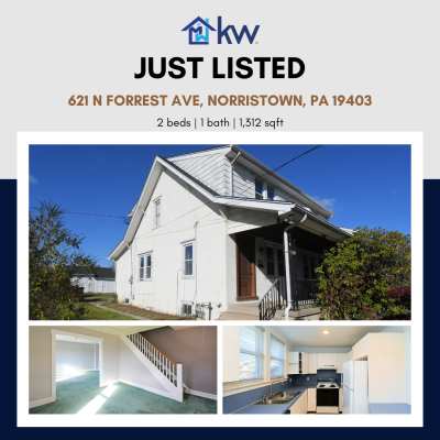 JUST LISTED: 621 N Forrest Ave, Norristown, PA 19403