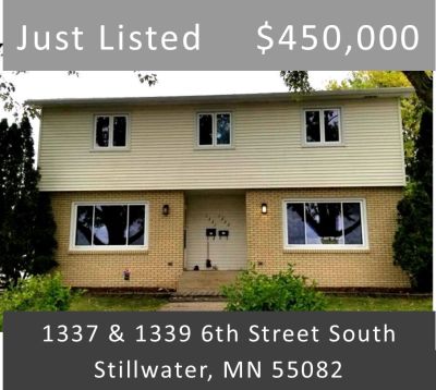 Just Listed &#8211; 1337 &amp; 1339 6th Street South, Stillwater, MN 55082