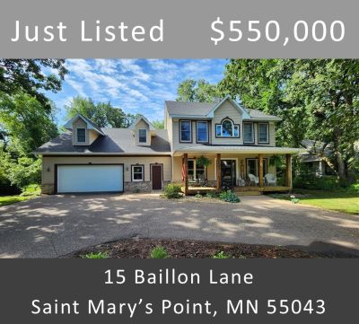 Just Listed &#8211; 15 Baillon Lane, St. Mary&#8217;s Point, MN 55043