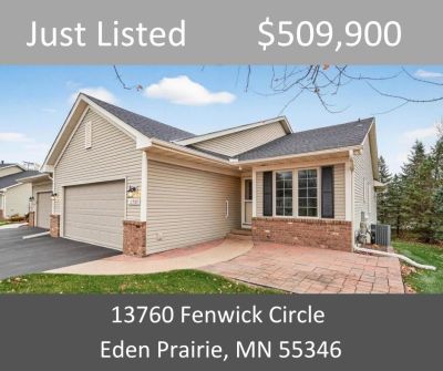 Just Listed – 13760 Fenwick Circle Eden Prairie MN 55346