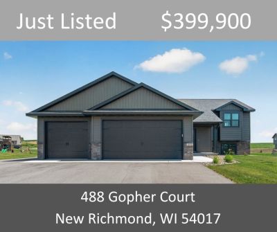 Just Listed – 488 Gopher Court, New Richmond, WI 54017