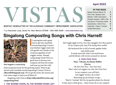 April Vistas Community Newsletter Now Available