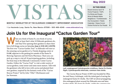 May Vistas Community Newsletter Now Available