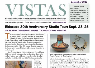 September Vistas Community Newsletter Now Available