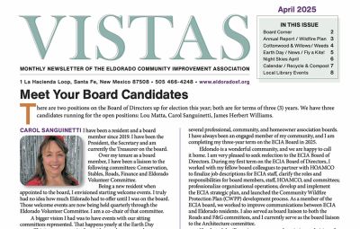 April Vistas Community Newsletter Now Available